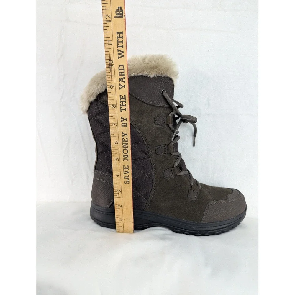 Columbia Minx Mid II Omni-Heat Waterproof Winter Boots‎ Brown Womens 10
